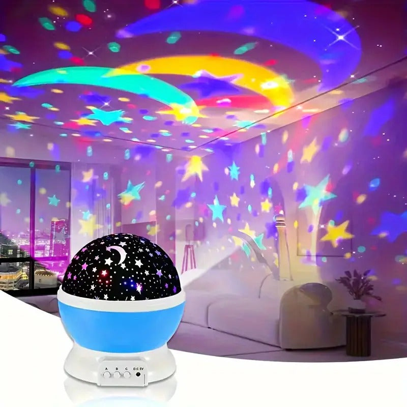 Star Master Galaxy Night Projector Lamp Ceiling Led Light 360 Rotating Colorful Lights Starry Space Projection Home Room Decoration Design, Toys Gift for Kids Boy Girl, Plastic, Multicolor