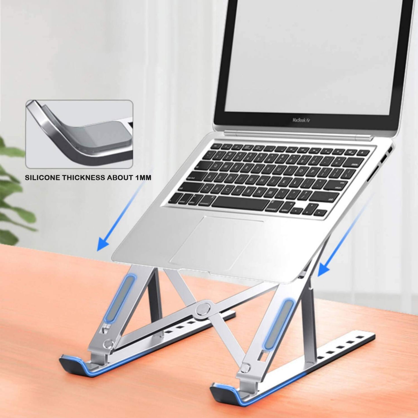 ADJUSTABLE LAPTOP TABLE STAND