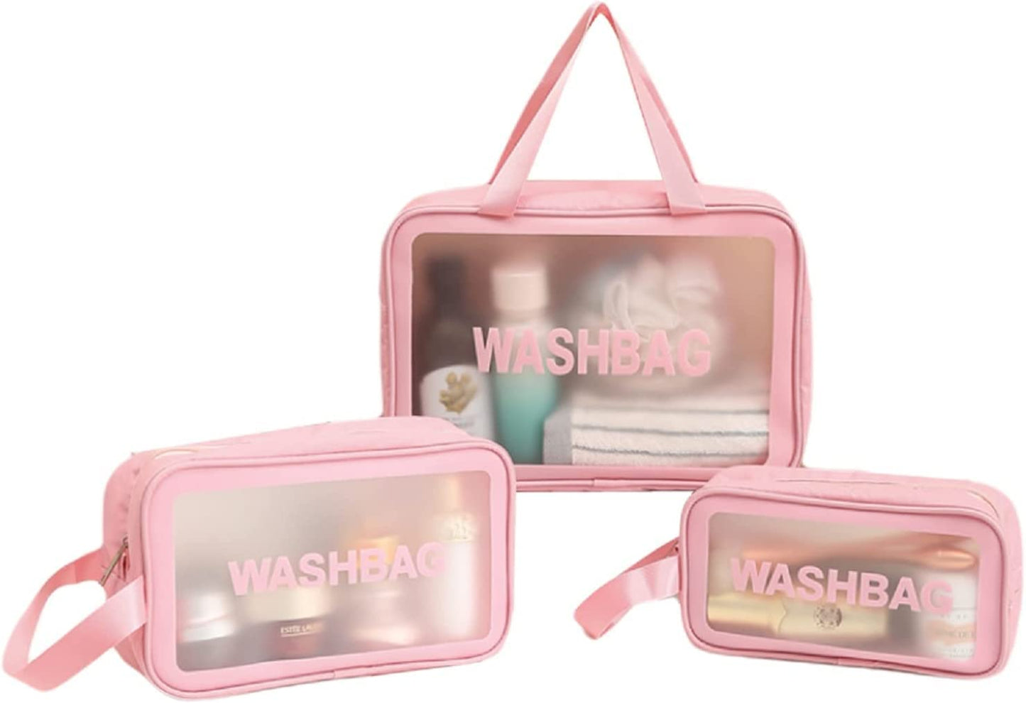 3 pc wash bag cosmetic bag