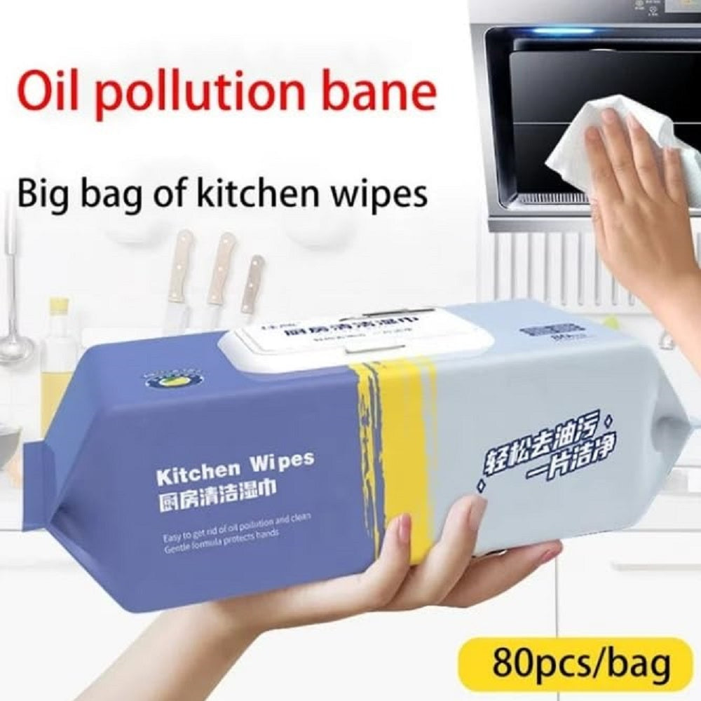 KITCHEN CLEANING WIPES 80 PC PACK