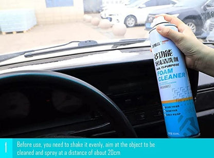 Multipurpose Foam Cleaner Spray, Car Seat/Exterior & Interior, Shoes, Sofa Cleaning Spray (650ml) - Pack of 1