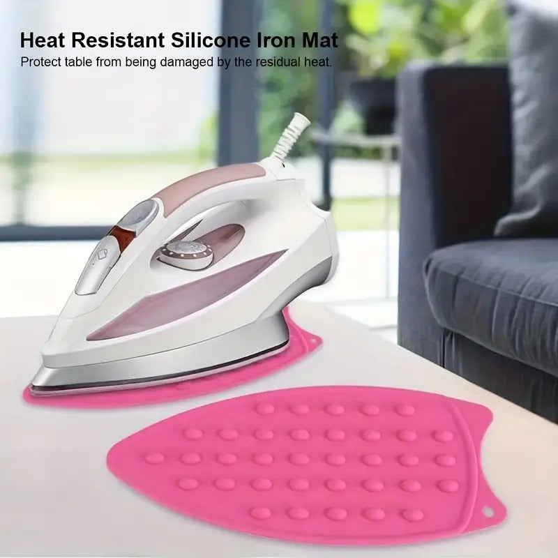 Flexible Silicone Iron Pad | Iron Rest Pads | Heat Resistant | Anti-Slip Mat | Protective Waterproof Insulation Iron Mat | Assorted