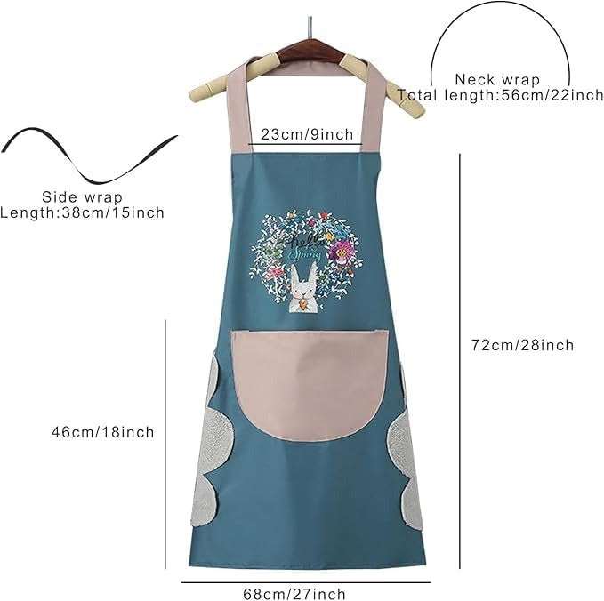 Waterproof Kitchen Rabbit design Apron