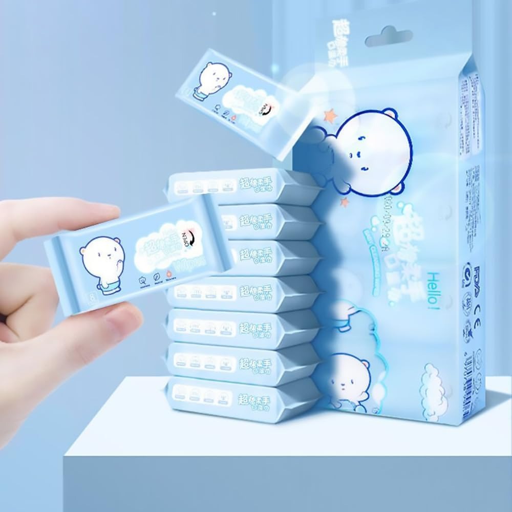 Mini Baby Wipes Disposable  (64 Wipes X 1 Pack)