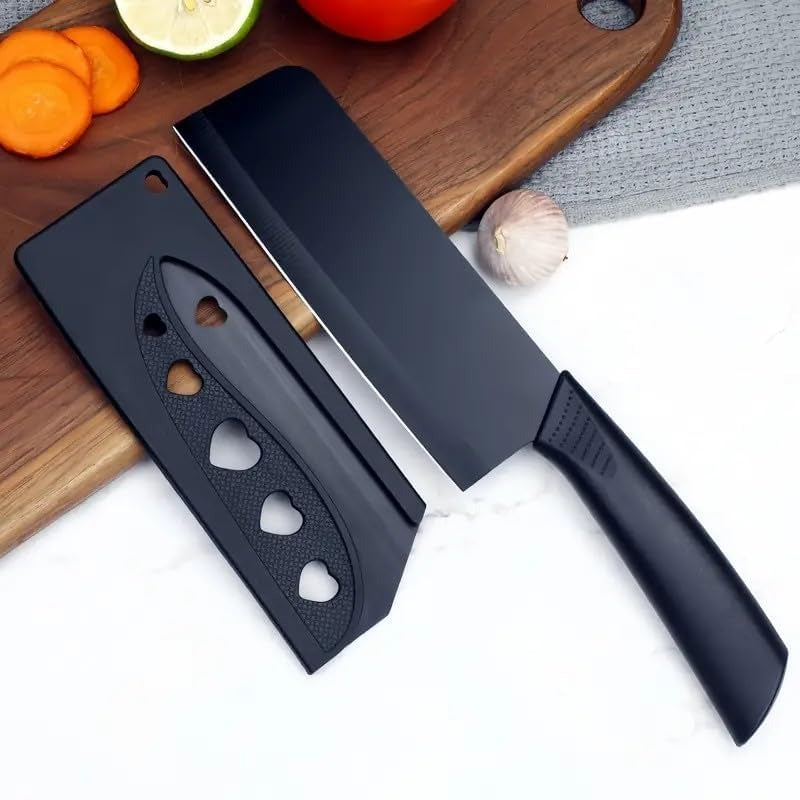 Stainless Steel Professional Kitchen Knife Set Black