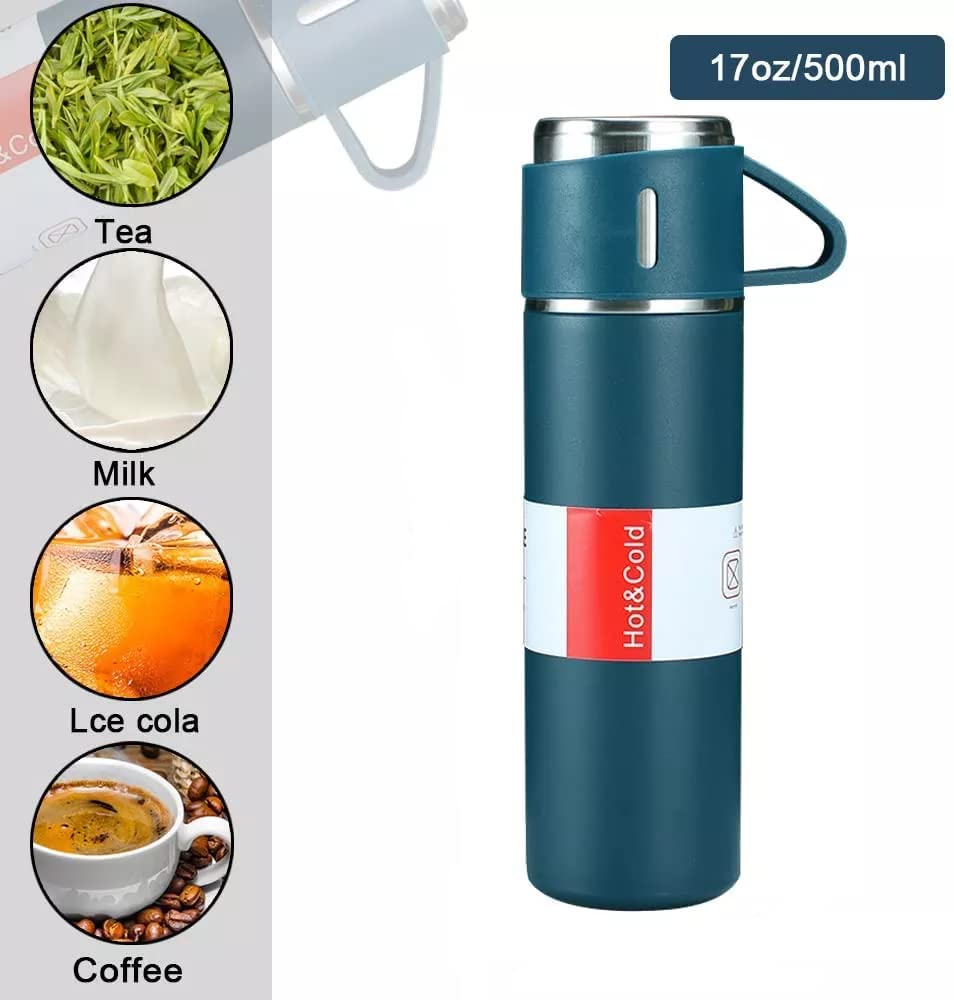 STAINLESS STEEL THERMOS 500ML VACUUM INSULATED BOTTLE