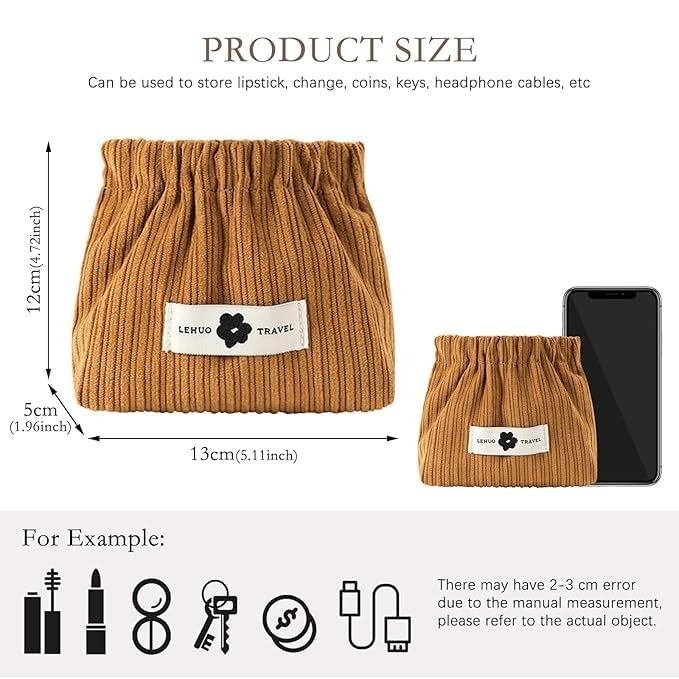 Mini Makeup cosmetic Bag Mini Elastic Storage Bag