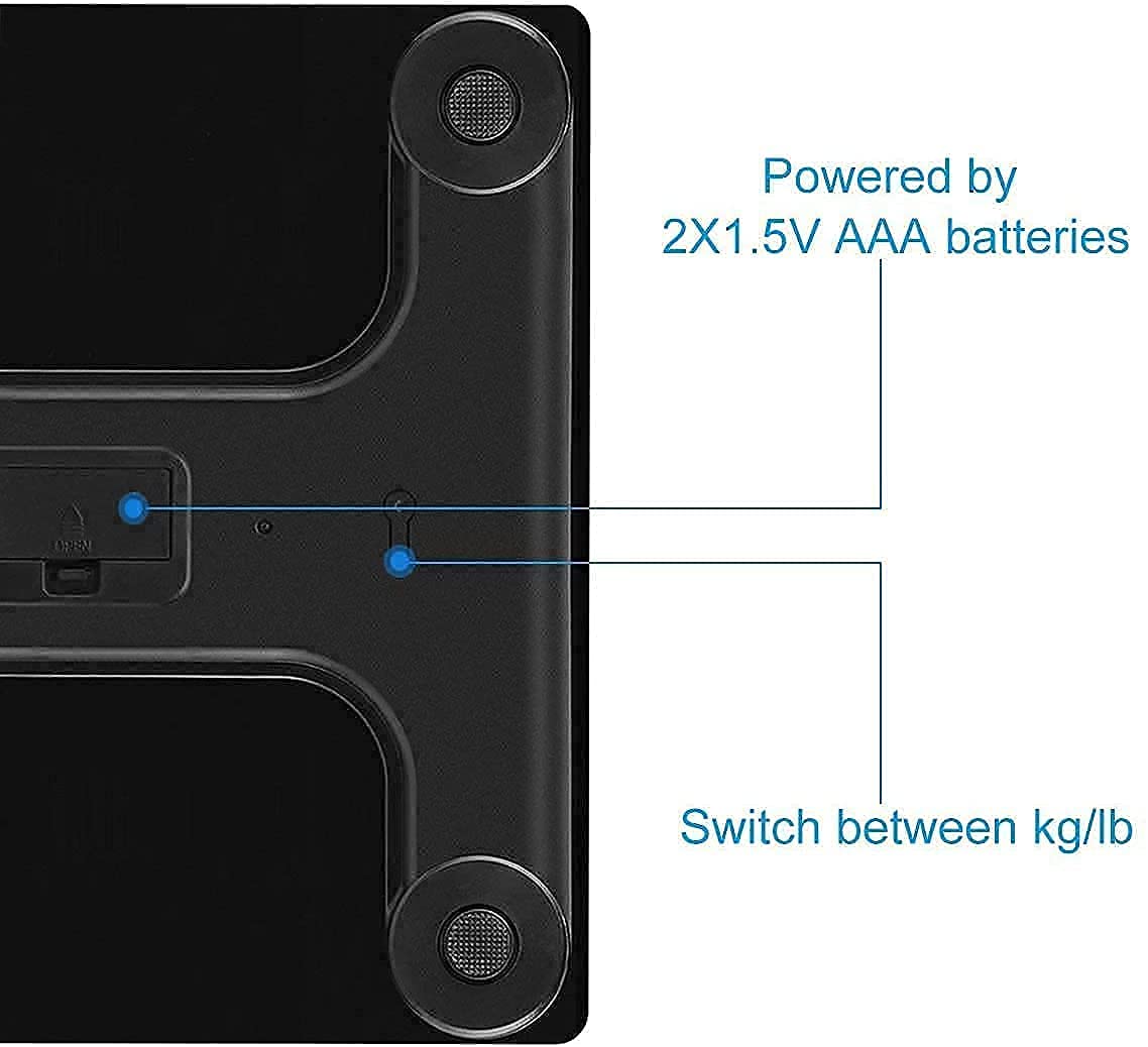 BLACK BATHROOM SCALE