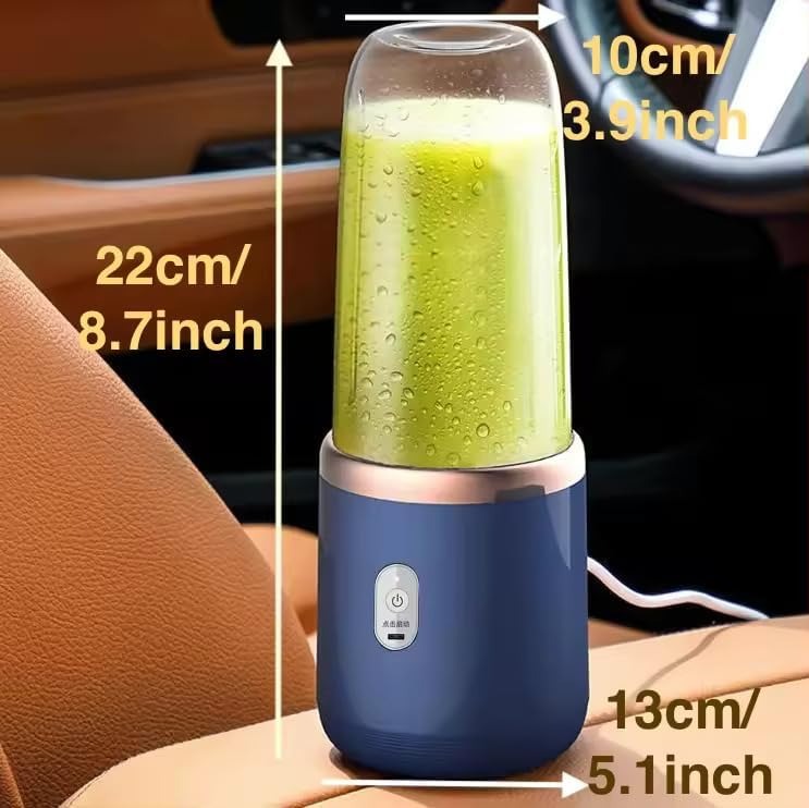 Portable Blender Electric Juicers Fruit Mixers USB Rechargeable Smoothie Mini Personal Juicer 6 Blades 3Gears With 1500 Mah