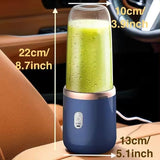 Portable Blender Electric Juicers Fruit Mixers USB Rechargeable Smoothie Mini Personal Juicer 6 Blades 3Gears With 1500 Mah