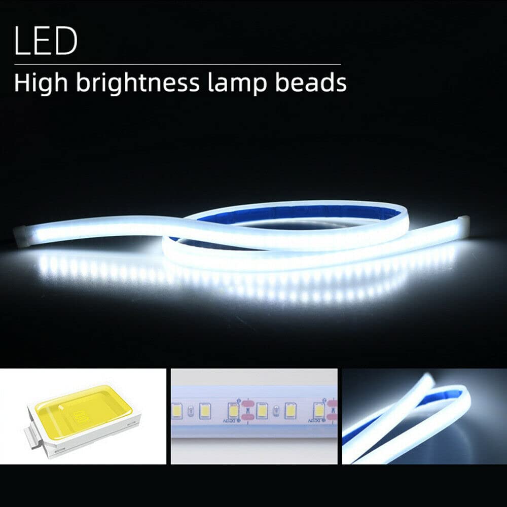 Car LED Hood Light Strip, 70 Inch 12V Flexible Waterproof