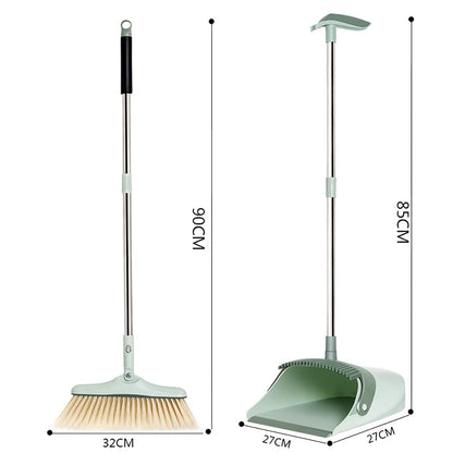 Dust Pan with Long Handle Combo Set for Home, Floor, Garden and Office with Plastic dustbin mop Broom and Dustpan Cleaner Mop Treeutlen