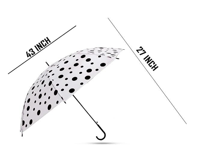 Stylish & Child Safe Classic Dot Printed Foldable Umbrella for Kids