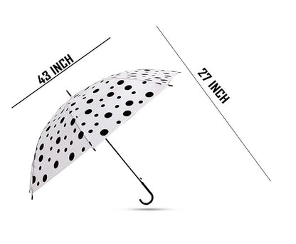 Stylish & Child Safe Classic Dot Printed Foldable Umbrella for Kids