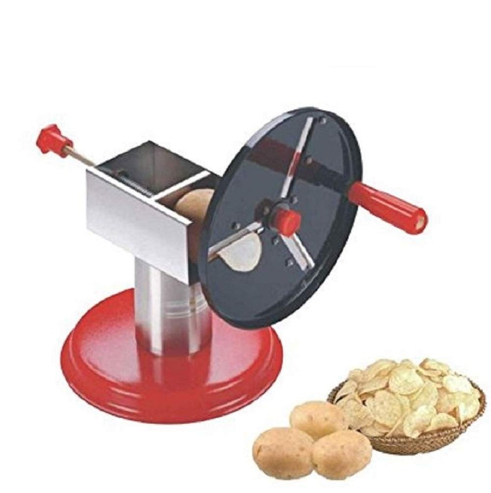 Wafer Maker Machine Slicers|| Vegetable & Fruit Slicer, Potato Slicer|| Machine with Finger Fruit and Vegetable Peeler