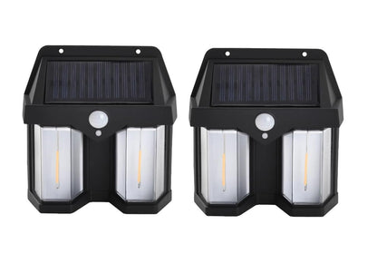 Outdoor Solar Wall Lamp Outdoor Waterproof 2 bulb