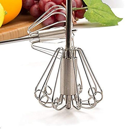 Stainless Steel Hand Mixi - Handy churner/Hand Valona/Hand S.S Churner/Lassi Maker/Butter Milk/Milk Shake/Tadkaa Daal/Cocktail/Sarabat Maker/Cold Coffee at Home