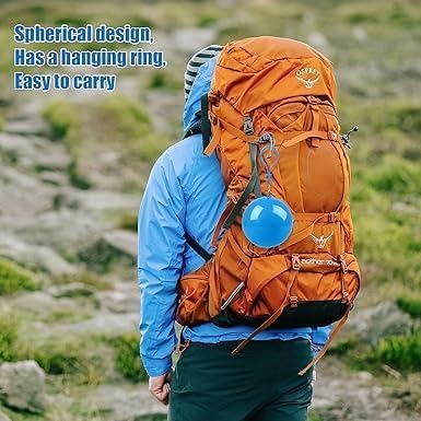 Disposable Emergency Rain Ponchos Keychain Raincoat Ball