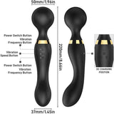 Double vibration body massager