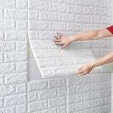 Self Adhesive PE Foam Brick Design 3D Wall Stickers