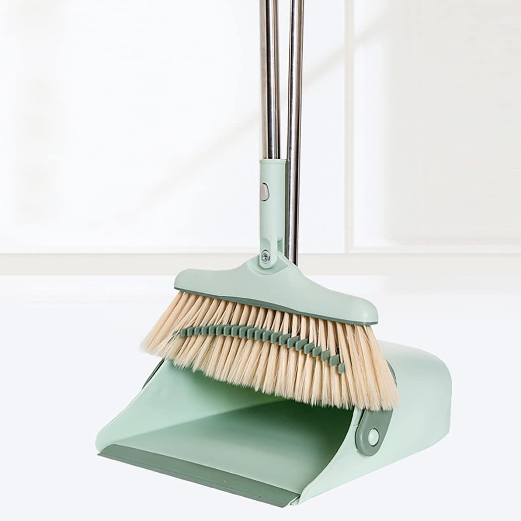 Dust Pan with Long Handle Combo Set for Home, Floor, Garden and Office with Plastic dustbin mop Broom and Dustpan Cleaner Mop Treeutlen