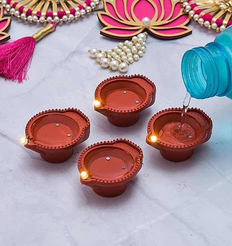 Water Sensor Diya red codiya pack of 6