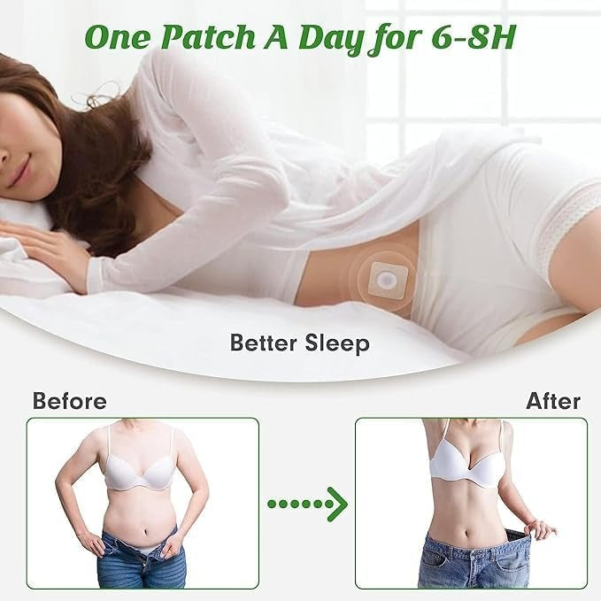 Slimming Navel Sticker Patches for Weight Loss (10pcs in 1 pack) – Natural Herbal Cold Compress for Waist Control