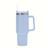 Thumbler Vaccum Sealed Cup With Straw