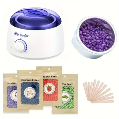 Pro Wax 100 Warmer Hot Heater With Temperature Control Professional Electric Warmer Hair Removal Kit Waxing Painless Wax Strip and Paraffing Remover for Legs Non-Stick Machine Smart Waxing Machine