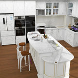 White Marble Sticker Waterproof  (60200)