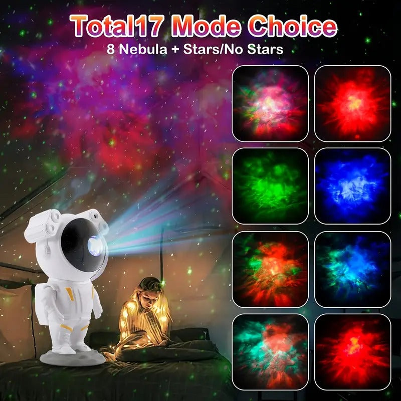 Astronaut Galaxy Star Projector with Remote Control| 360° Adjustable Light Projector Timer Kids Astronaut Nebula Night for Kids, Gifts, Gaming Room & Party