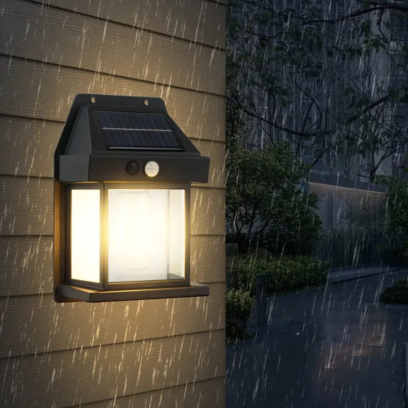 Outdoor Solar Lights with Motion Sensor Solar Powered Wireless Waterproof Night Spotlight for Outdoor/Garden Wall, Solar Lights for Home Electric Lantern (Bulb)