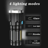 4-Core Super Bright Flashlight LED Torch