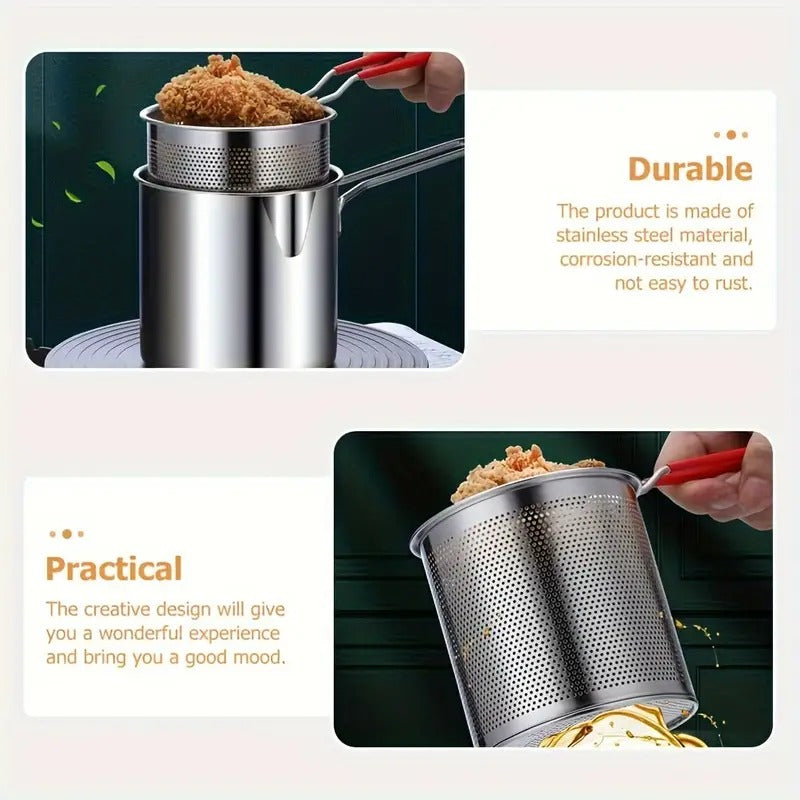 Deep Frying Pot With Basket