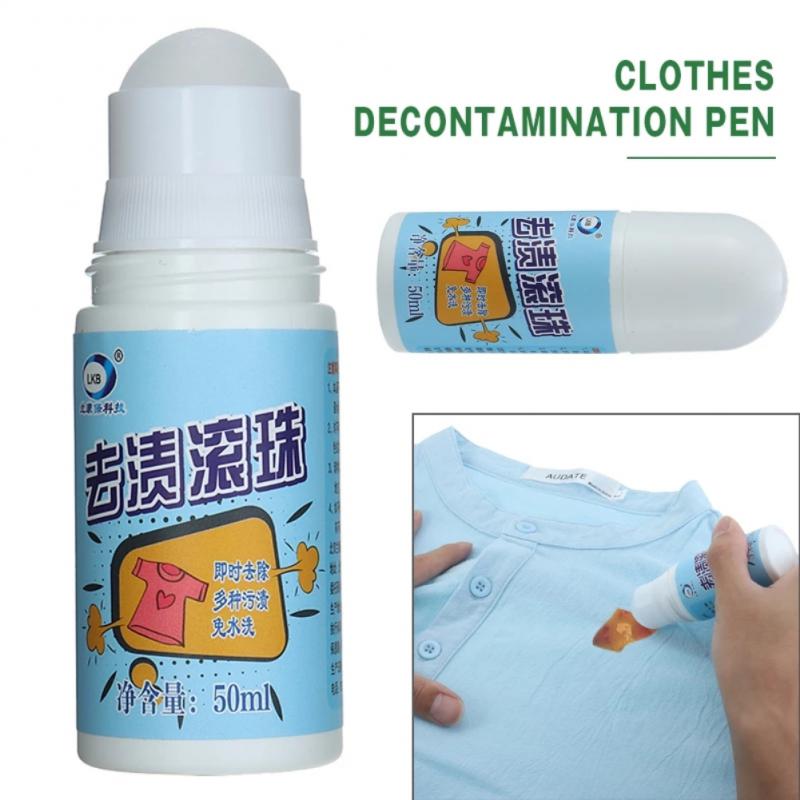 Clothes Instant Stain Remover Roll on pen | No-wash Quick Stain Remover Roller-Ball | Portable Emergency Stick | Cloth Oil Stain Remover