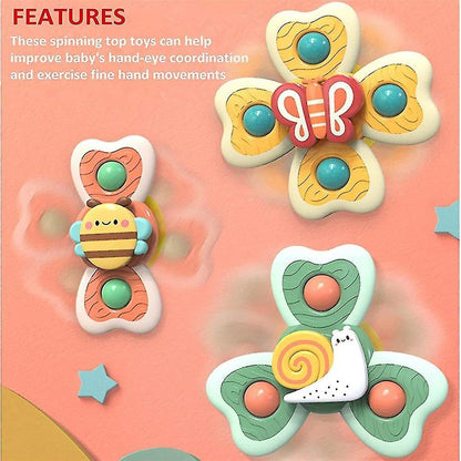 3 Pc baby spinner with suction