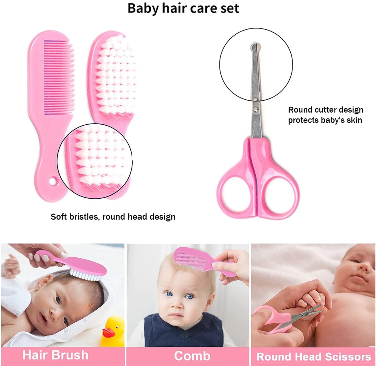 10 Pcs Baby Grooming Kit | Portable Kit for Newborn, Infants, Toddler