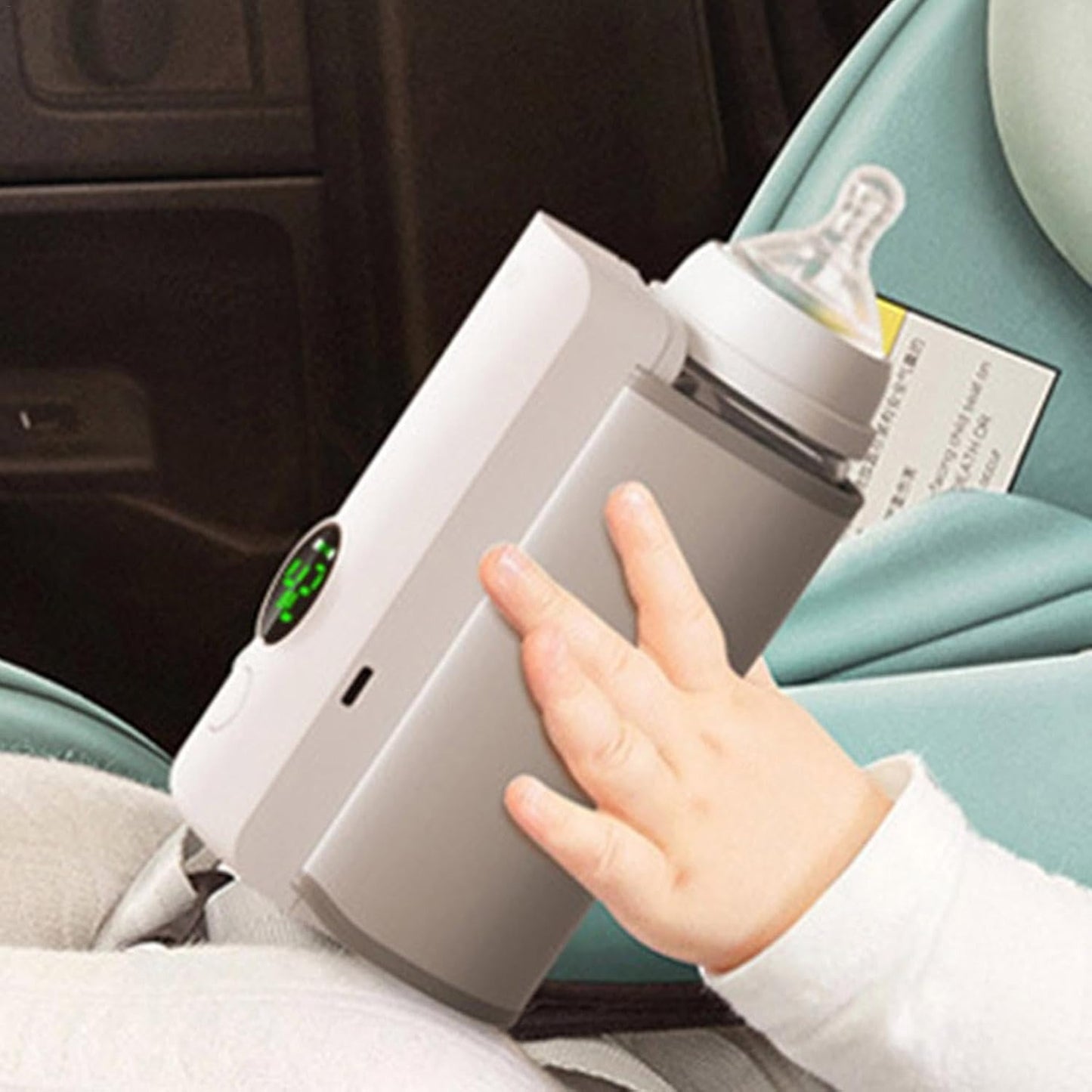 Baby Bottle Warmer Rechargeable USB Breastmilk Bottle LCD Display