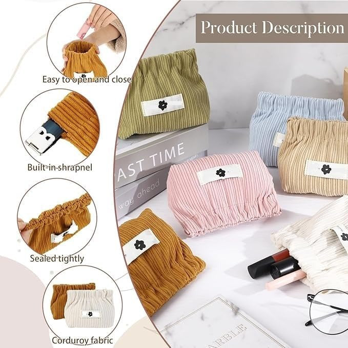 Mini Makeup cosmetic Bag Mini Elastic Storage Bag