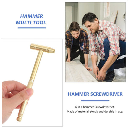 MINI HAMMER WITH SCREW WRENCH 6 IN 1