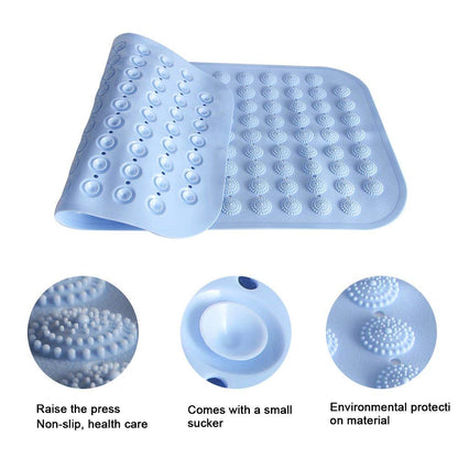 SQURE SHOWER MAT BLUE