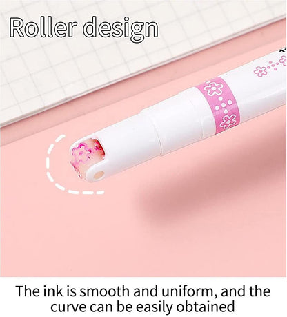 LINEAR ROLLER COLOR PENS HIGHLIGHTERS WITH 6 PC