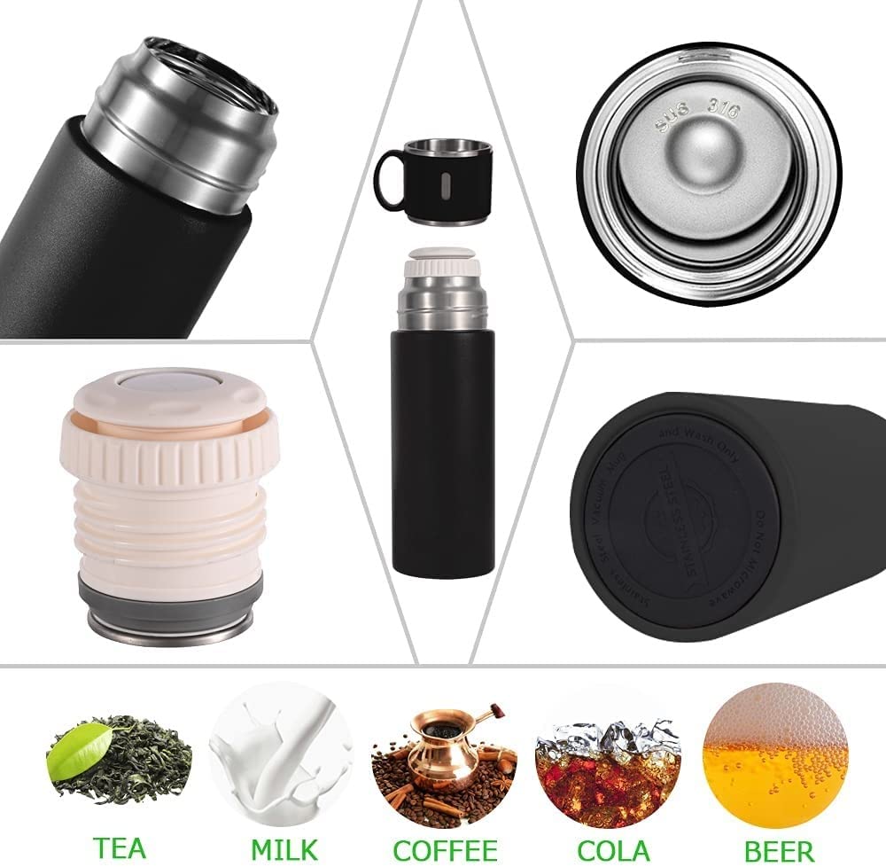 STAINLESS STEEL THERMOS 500ML VACUUM INSULATED BOTTLE