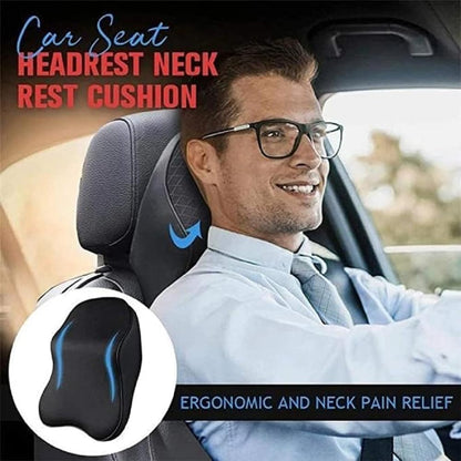 MEMORY FOAM CAR NECK PILLOW BLACK