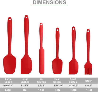 SILICONE SPATULA SETS OF 6 PCS