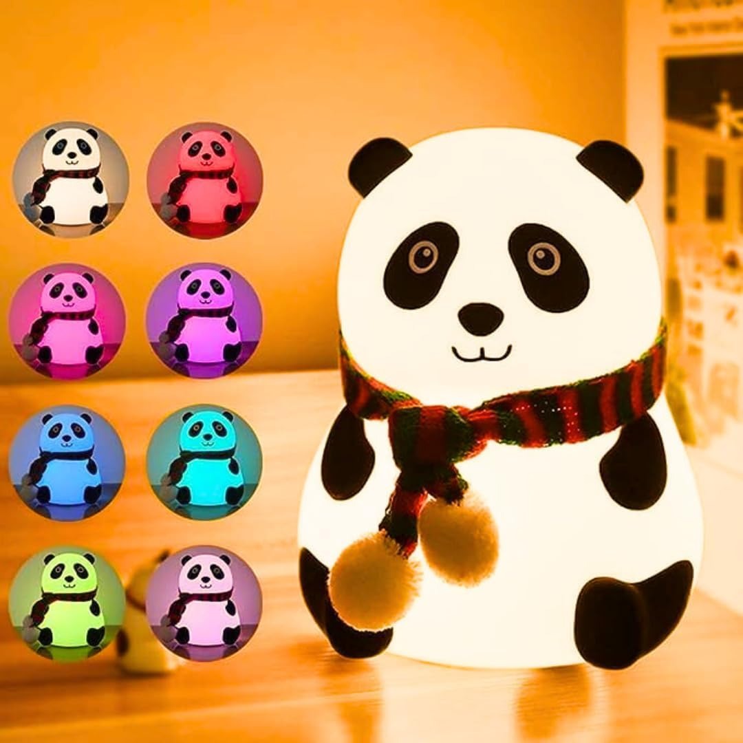 Panda night silicon lamp