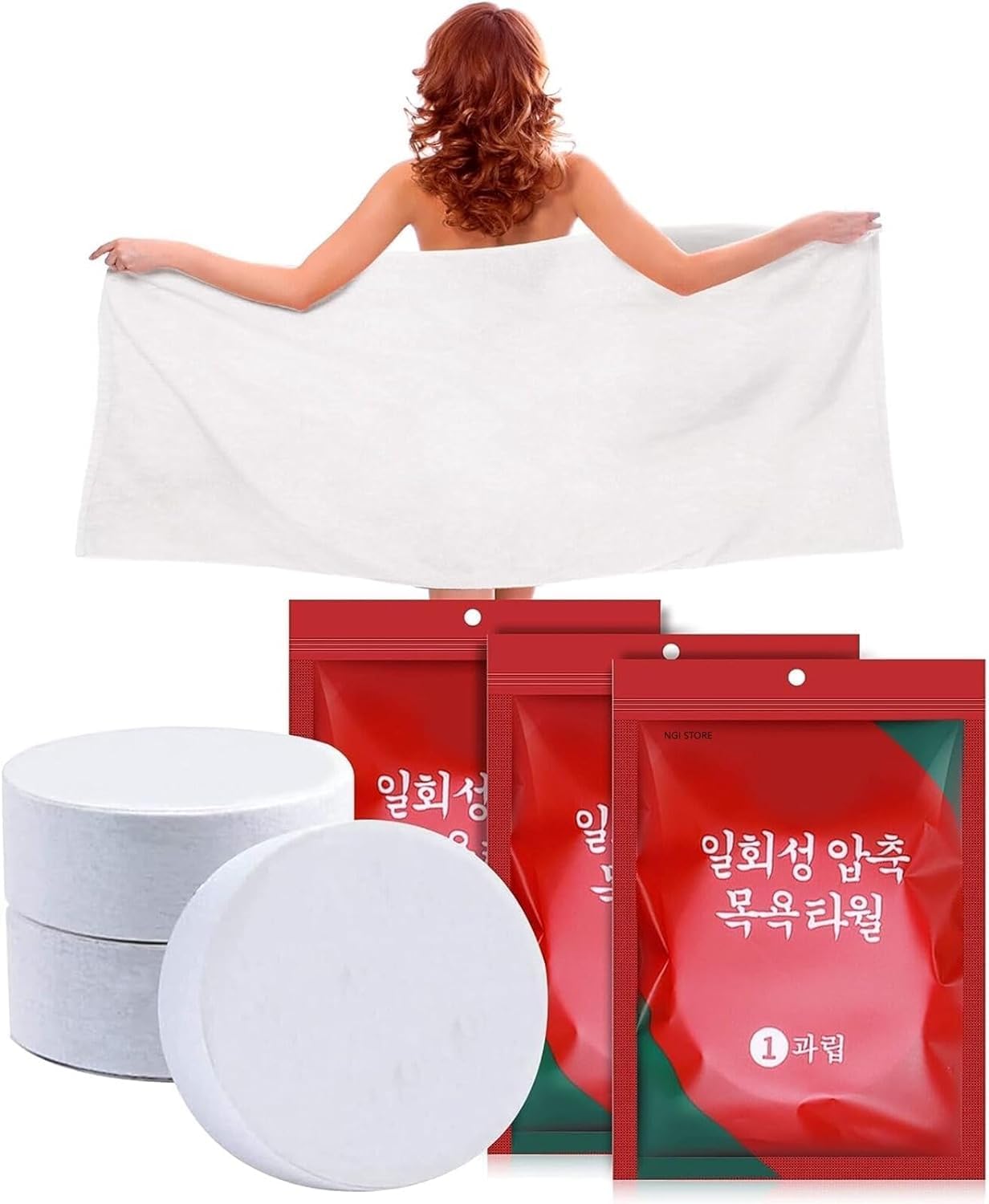 Bath Magic Towel Tablets for Travel Disposable Quick Dry 70 x 140cm