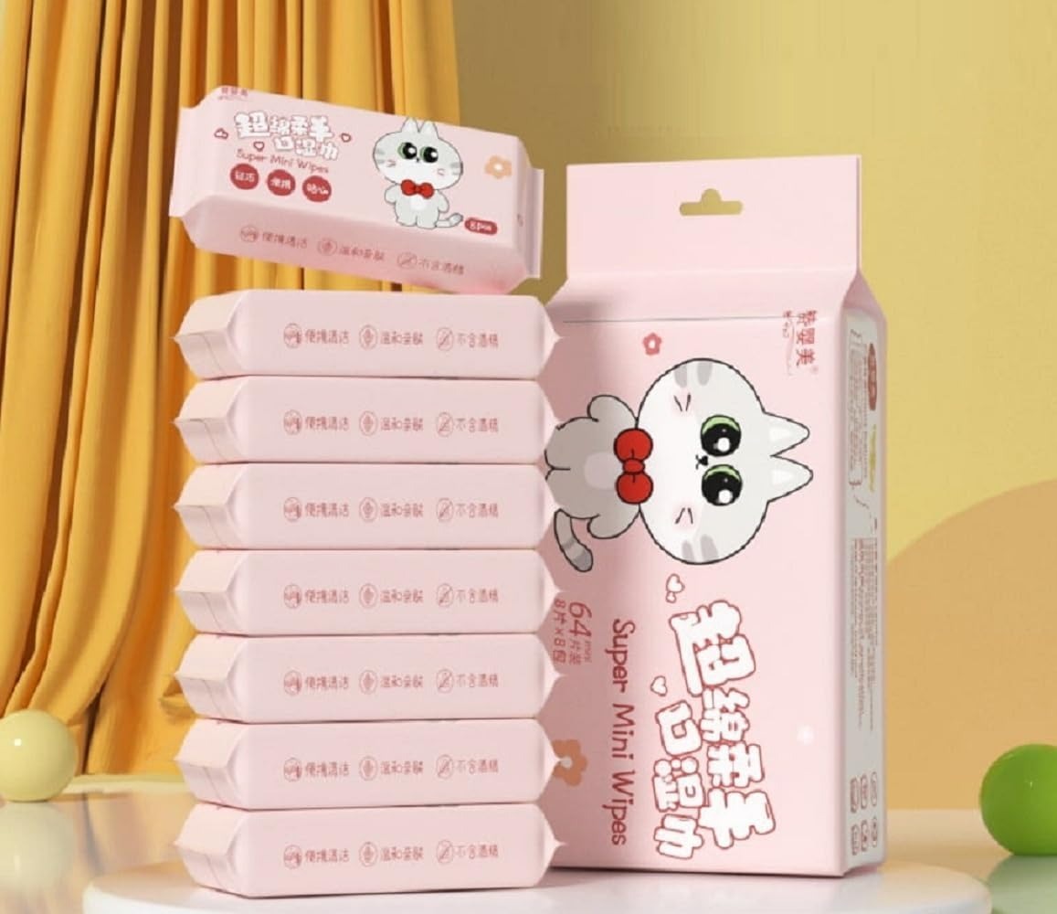 Mini Baby Wipes Disposable  (64 Wipes X 1 Pack)