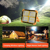 Portable Solar LED Floodlight Cata 200W Solar Powered Portable LED Light Portable Street Lighting
