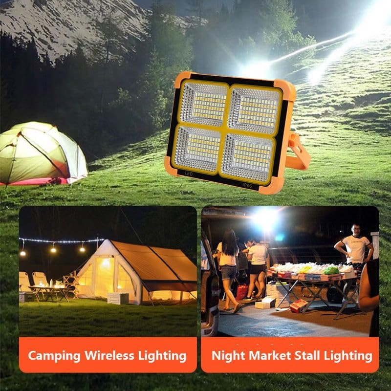 Portable Solar LED Floodlight Cata 200W Solar Powered Portable LED Light Portable Street Lighting